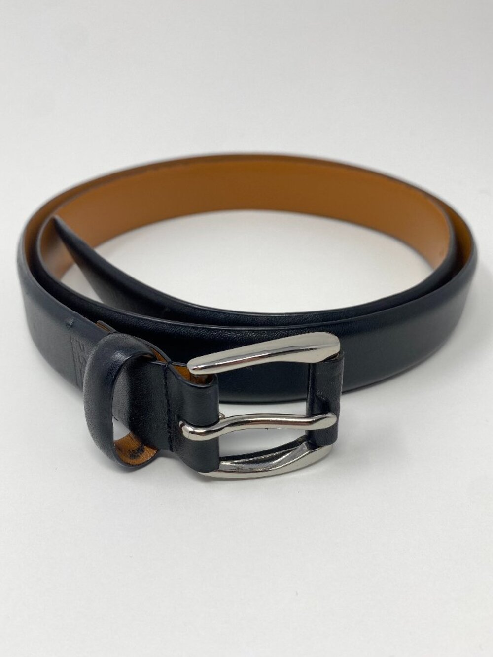 Polo Ralph Lauren Belt Mens 42 Black Leather Dress Belt